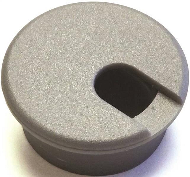 1-1/2-Inch Silver Plastic Desk Grommet