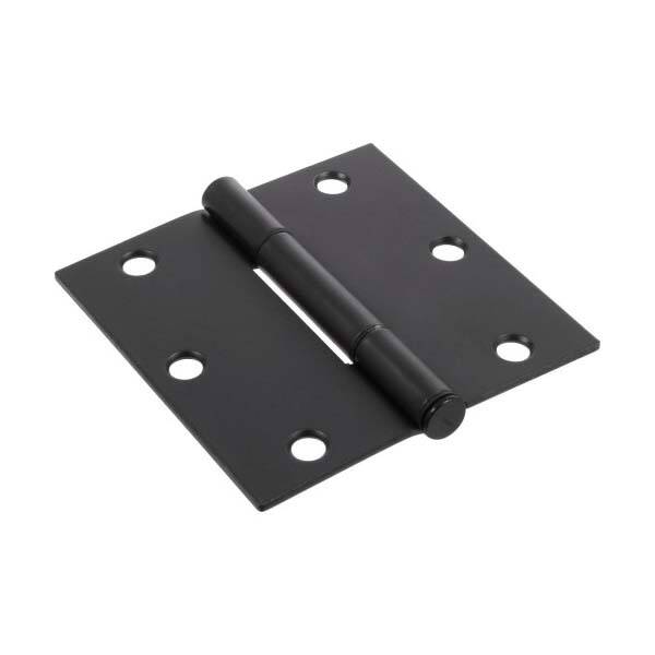 Hardware Essentials™ Oil Rubbed Bronze Square Essential Squeak-Proof Door Hinge 1 Hardware Essentials™ Oil Rubbed Bronze Square Essential Squeak-Proof Door Hinge