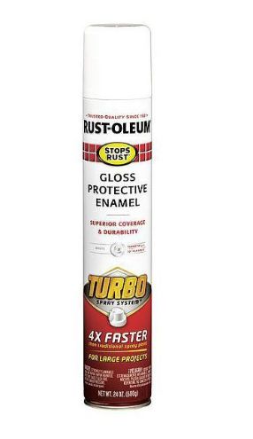 24-Ounce White Gloss Turbo Protective Enamel Spray Paint 2 24-Ounce White Gloss Turbo Protective Enamel Spray Paint