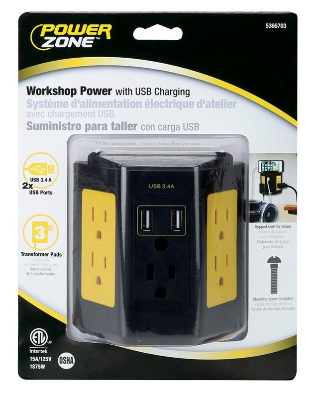Workshop Power With USB Charging