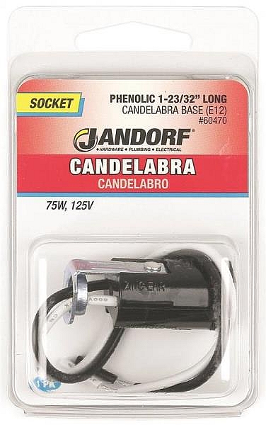 Candelabra Base Lamp Socket 1-23/32