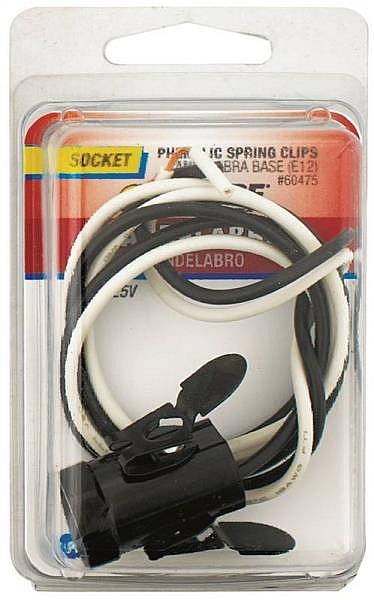 Candelabra Base Lamp Socket With Spring Clip