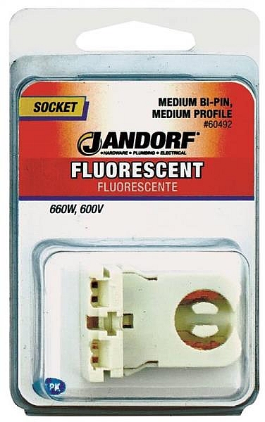 Fluorescent Medium Bi-Pin Lamp Socket