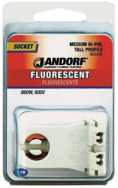 Fluorescent Medium Bi-Pin Lamp Socket