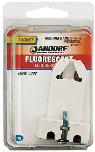 Fluorescent Medium Bi-Pin Lamp Socket
