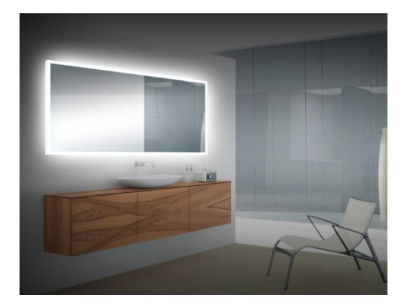 47-1/4 x 23-5/8-Inch Bahama Frameless LED Lighted Vanity Mirror 3 47-1/4 x 23-5/8-Inch Bahama Frameless LED Lighted Vanity Mirror
