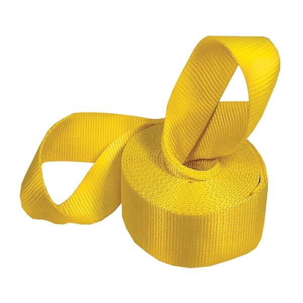 Yellow Nylon 15000-Pound Weight Capacity Recovery Strap 1 Yellow Nylon 15000-Pound Weight Capacity Recovery Strap