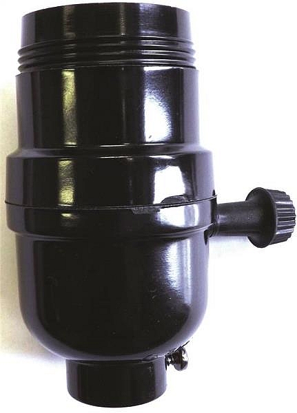 Phenolic Medium Base On/Off Turn Knob Lamp Socket