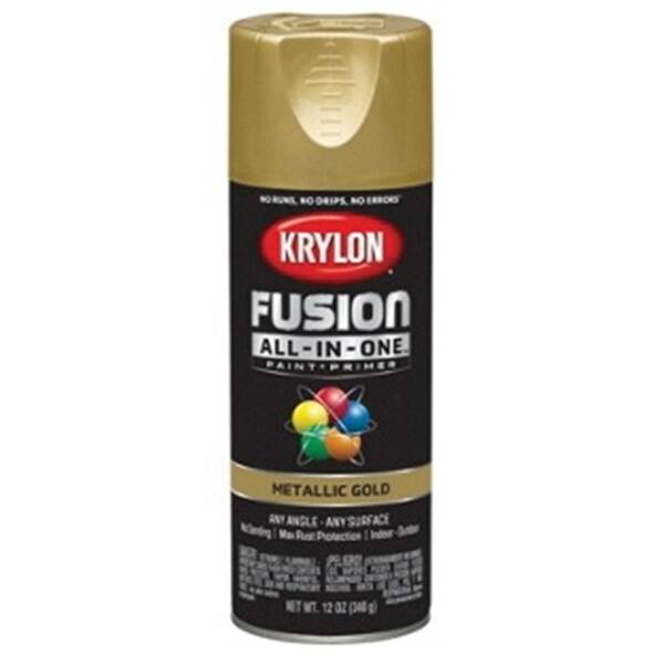 12-Ounce Metallic Gold All-In-One Primer And Spray Paint 1 12-Ounce Metallic Gold All-In-One Primer And Spray Paint
