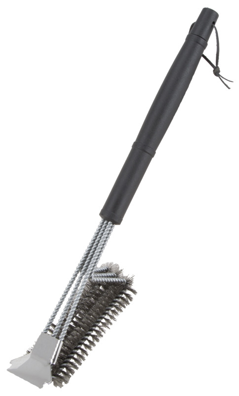 17-Inch Grill Brush With Scraper
