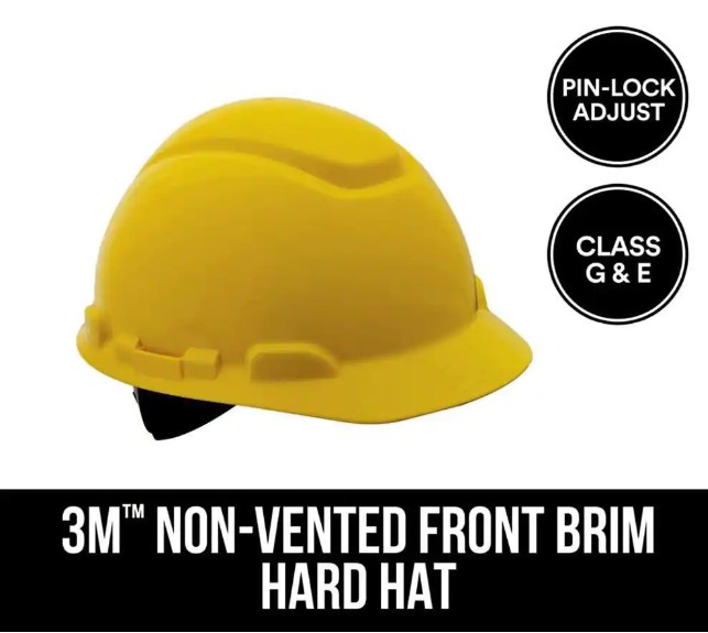 Yellow 4-Point Suspension Hard Hat 2 Yellow 4-Point Suspension Hard Hat