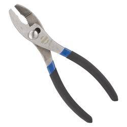 Slip Joint Plier, Carbon Steel Jaw, 8 In Oal, Black Handle