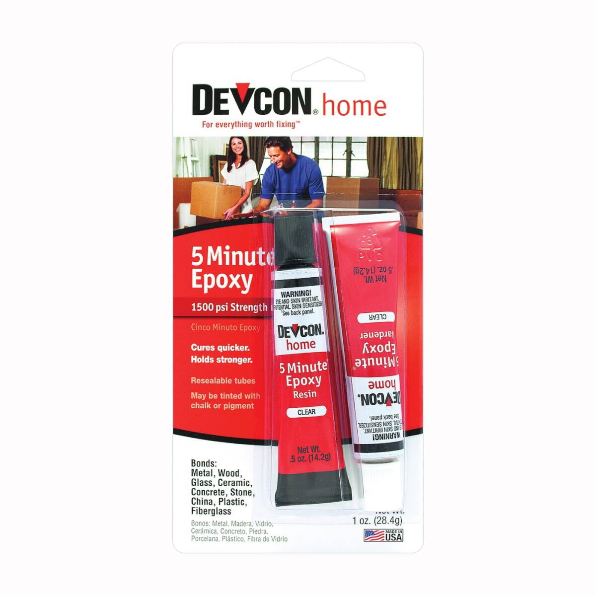 0.5-Oz Tube Amber Liquid Epoxy Adhesive