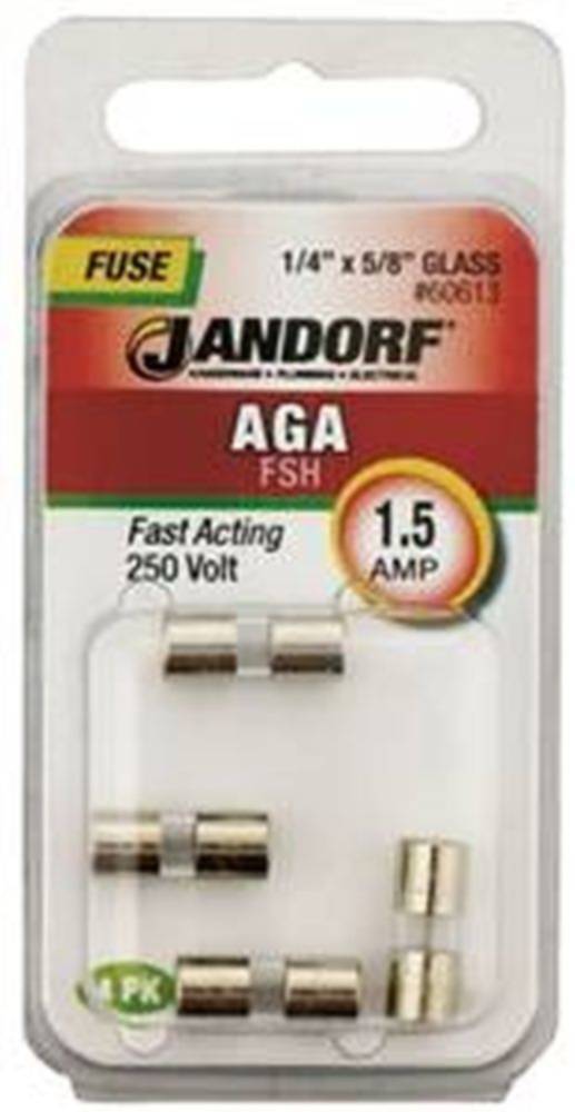 1-1/2-Amp Aga Cartridge Fast Acting Fuse Without Indicator