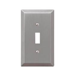 Century Brushed Nickel Steel 1-Toggle Wall Plate 1 Century Brushed Nickel Steel 1-Toggle Wall Plate