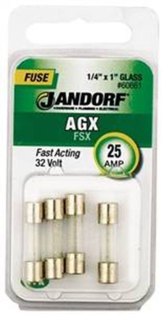25-Amp Agx Cartridge Fast Acting Fuse Without Indicator 1 25-Amp Agx Cartridge Fast Acting Fuse Without Indicator