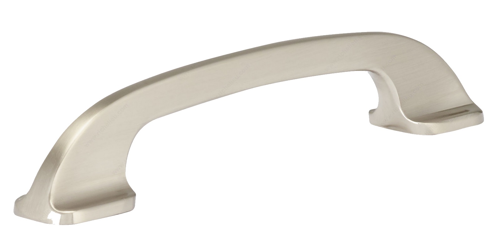 96mm Brushed Nickel Contemporary Metal Cabinet Pull 2 96mm Brushed Nickel Contemporary Metal Cabinet Pull