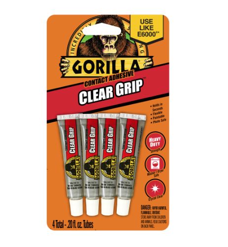 0.2-Fl. Oz. Clear Grip Contact Adhesive Minis, 4-Pack