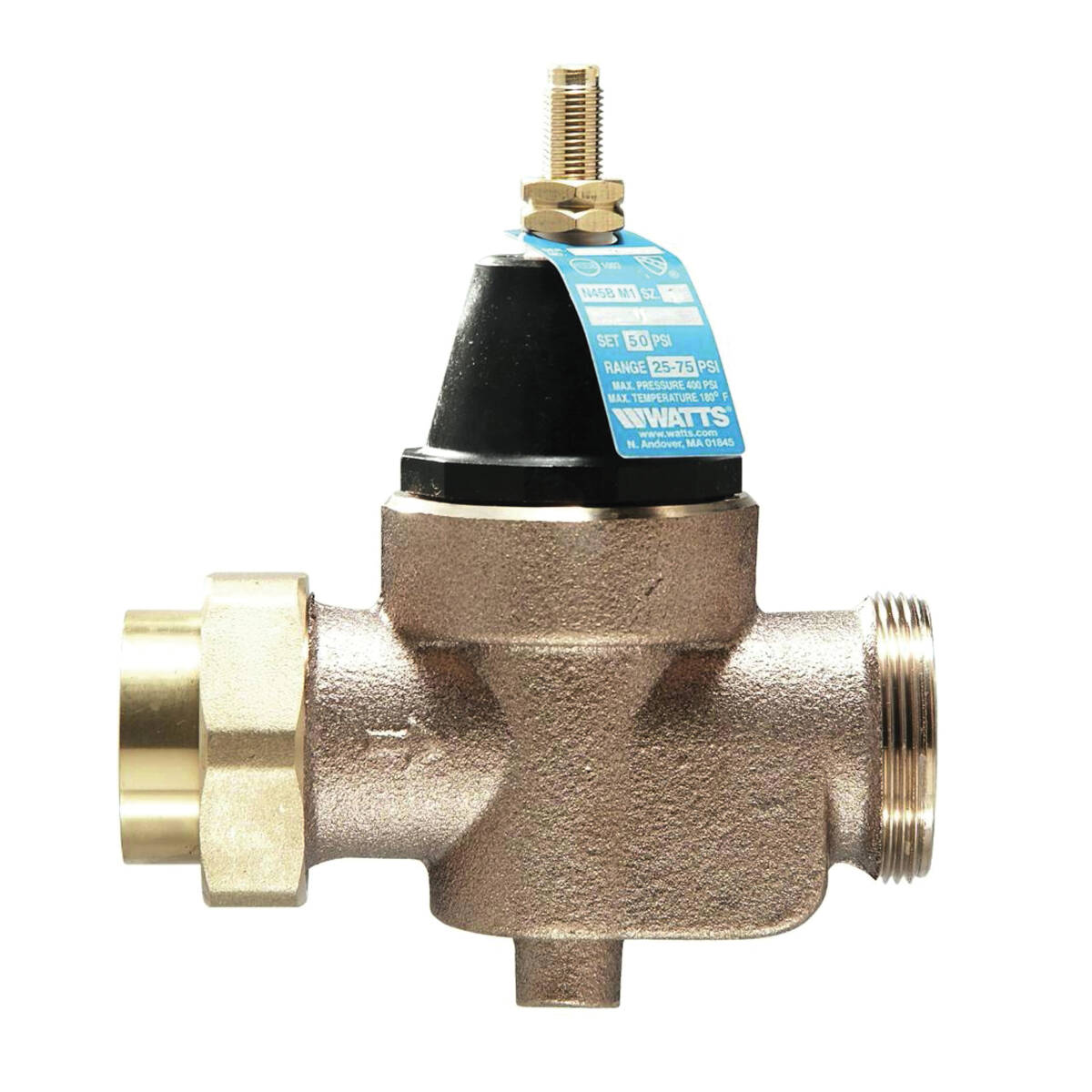 3/4-Inch NPT X NPT Female 25 To 75 PSI Operating Silicone Alloy Pressure Reducing Valve 1 3/4-Inch NPT X NPT Female 25 To 75 PSI Operating Silicone Alloy Pressure Reducing Valve