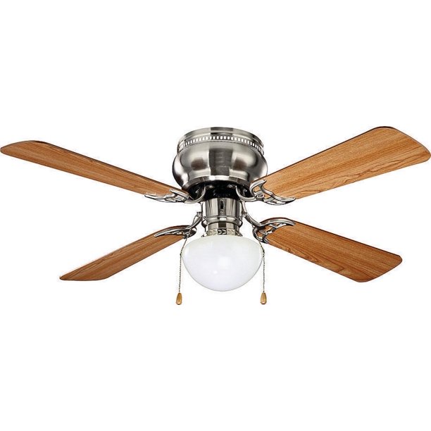 42-Inch Brushed Nickel Indoor LED 4-Blade Ceiling Fan
