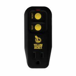 Cci 2762 GFCI Surge Protector, 15 A, 1-Outlet, Yellow