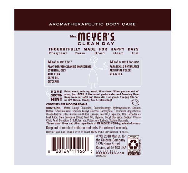 10-Fl. Oz. Lavendar Foaming Hand Soap 1 10-Fl. Oz. Lavendar Foaming Hand Soap