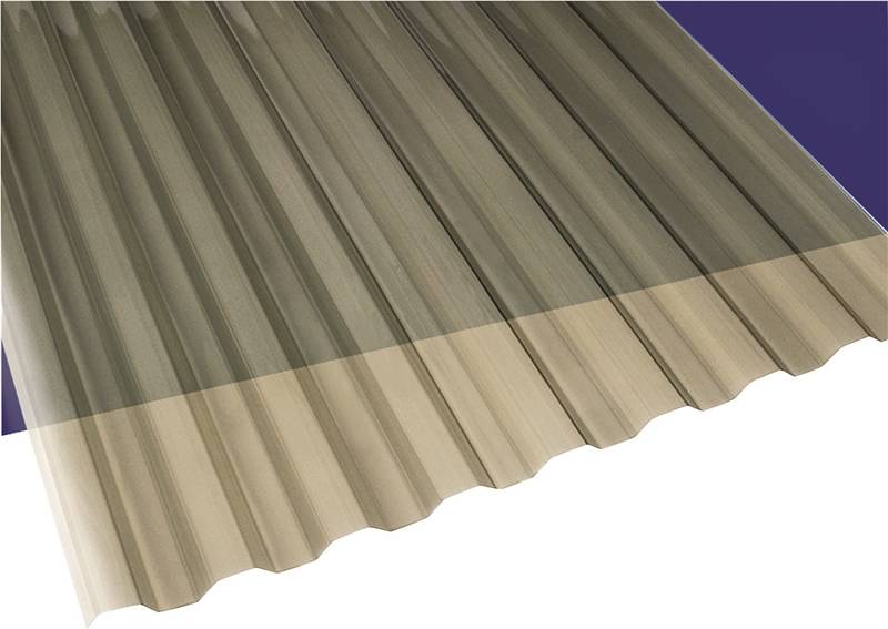 26-Inch X 8-Foot Solar Gray Translucent Corrugated Panel Solar Gray