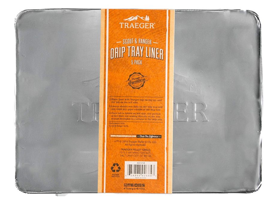 13-1/4 x 10-1/4-Inch Drip Tray Liner For Scout And Ranger Grills, 5-Pack