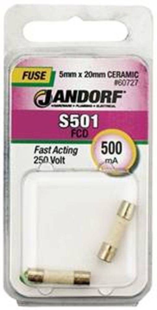 500ma S501 Cartridge Fast Acting Fuse Without Indicator 1 500ma S501 Cartridge Fast Acting Fuse Without Indicator