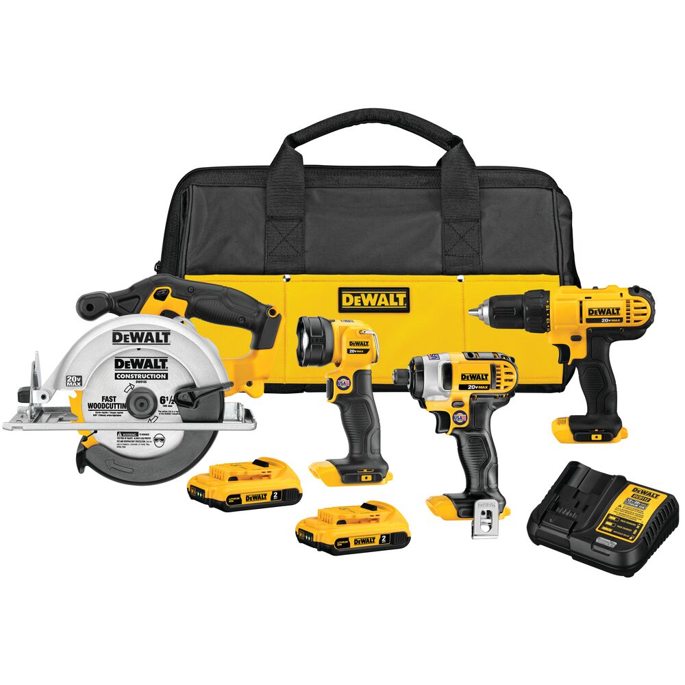 20-Volt Max Cordless 4-Tool Combo Kit