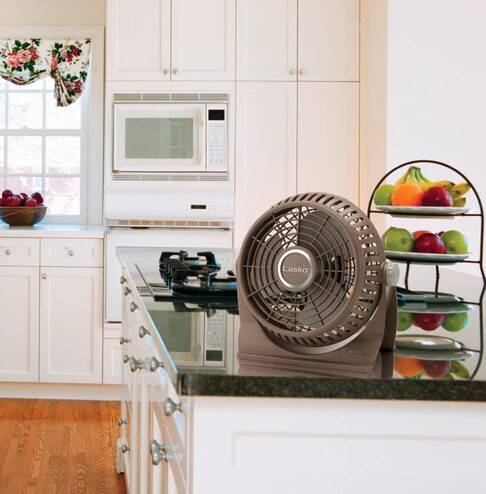 10-Inch, 120-Volt, Brown Desk Fan