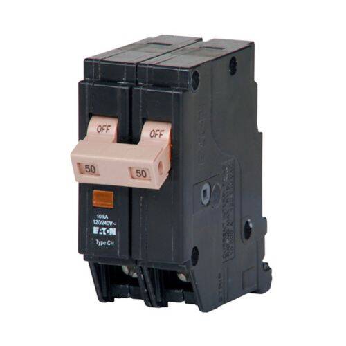 50-Amp 2-Pole 120/240-Volt Circuit Breaker With Flag 2 50-Amp 2-Pole 120/240-Volt Circuit Breaker With Flag