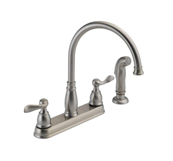 Stainless Windemere® 2-Handle Kitchen Faucet With Sprayer 2 Stainless Windemere® 2-Handle Kitchen Faucet With Sprayer