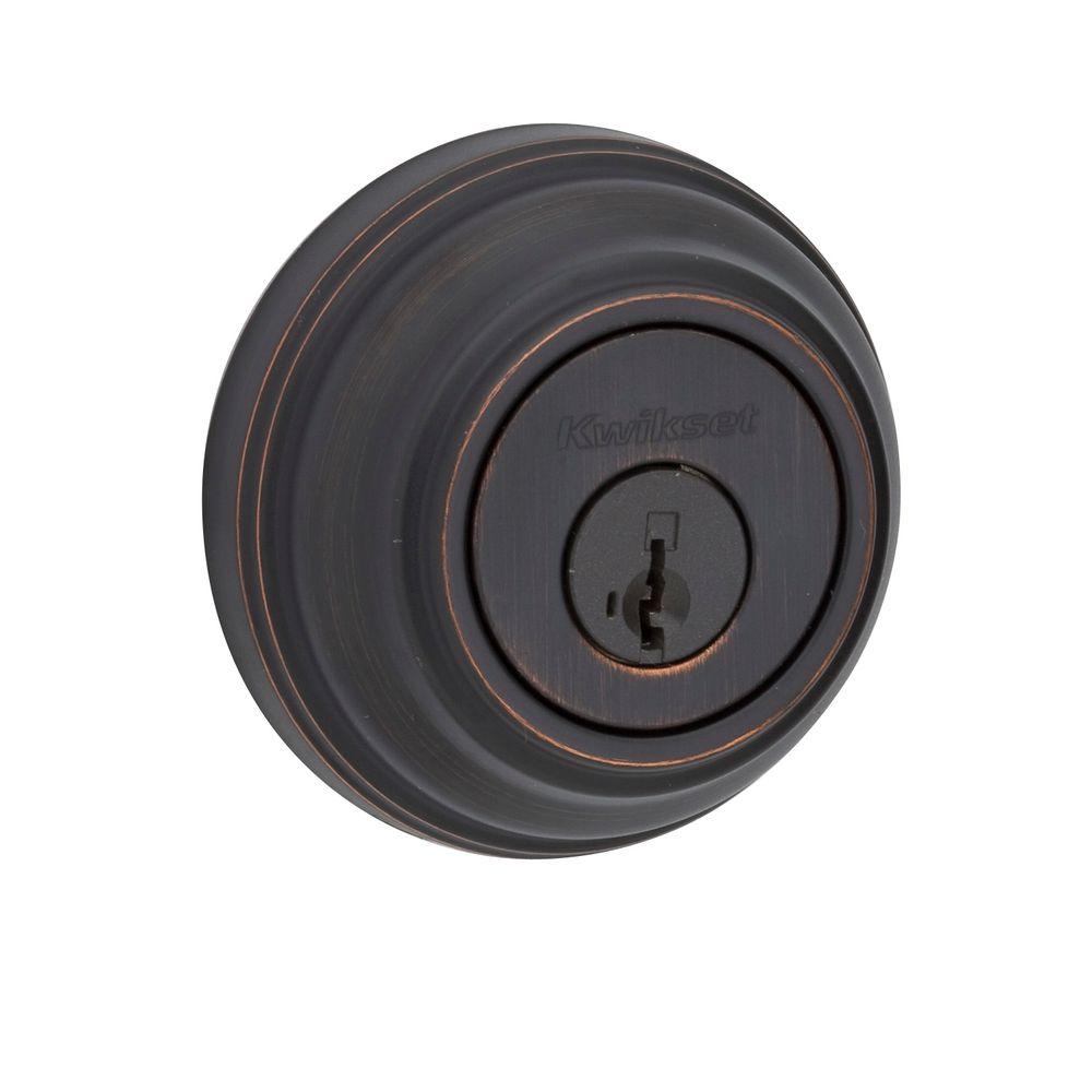 Venetian Bronze Single Cylinder Deadbolt With SmartKey Security 1 Venetian Bronze Single Cylinder Deadbolt With SmartKey Security