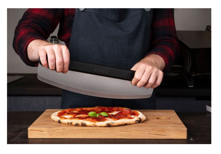 14-Inch Stainless Steel Pizza Cutter Rocker Blade
