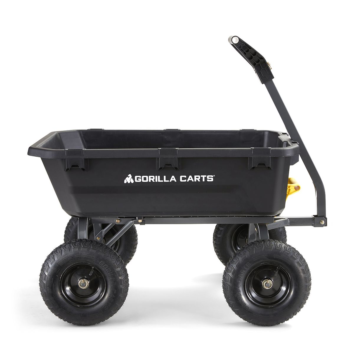 7 Cubic Foot, Black, Heavy Duty Poly Yard Dump Cart 10 7 Cubic Foot, Black, Heavy Duty Poly Yard Dump Cart