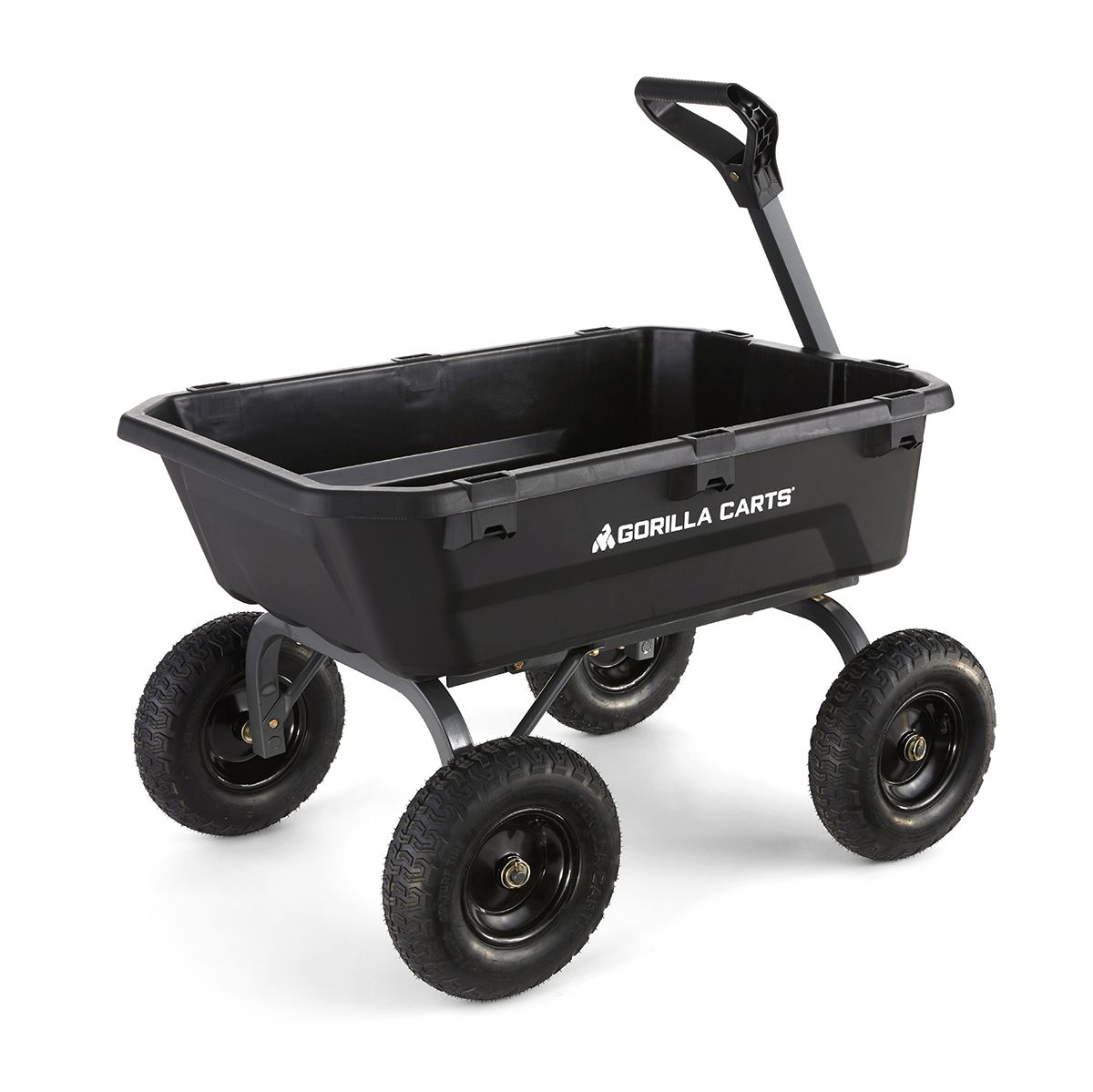 7 Cubic Foot, Black, Heavy Duty Poly Yard Dump Cart 14 7 Cubic Foot, Black, Heavy Duty Poly Yard Dump Cart