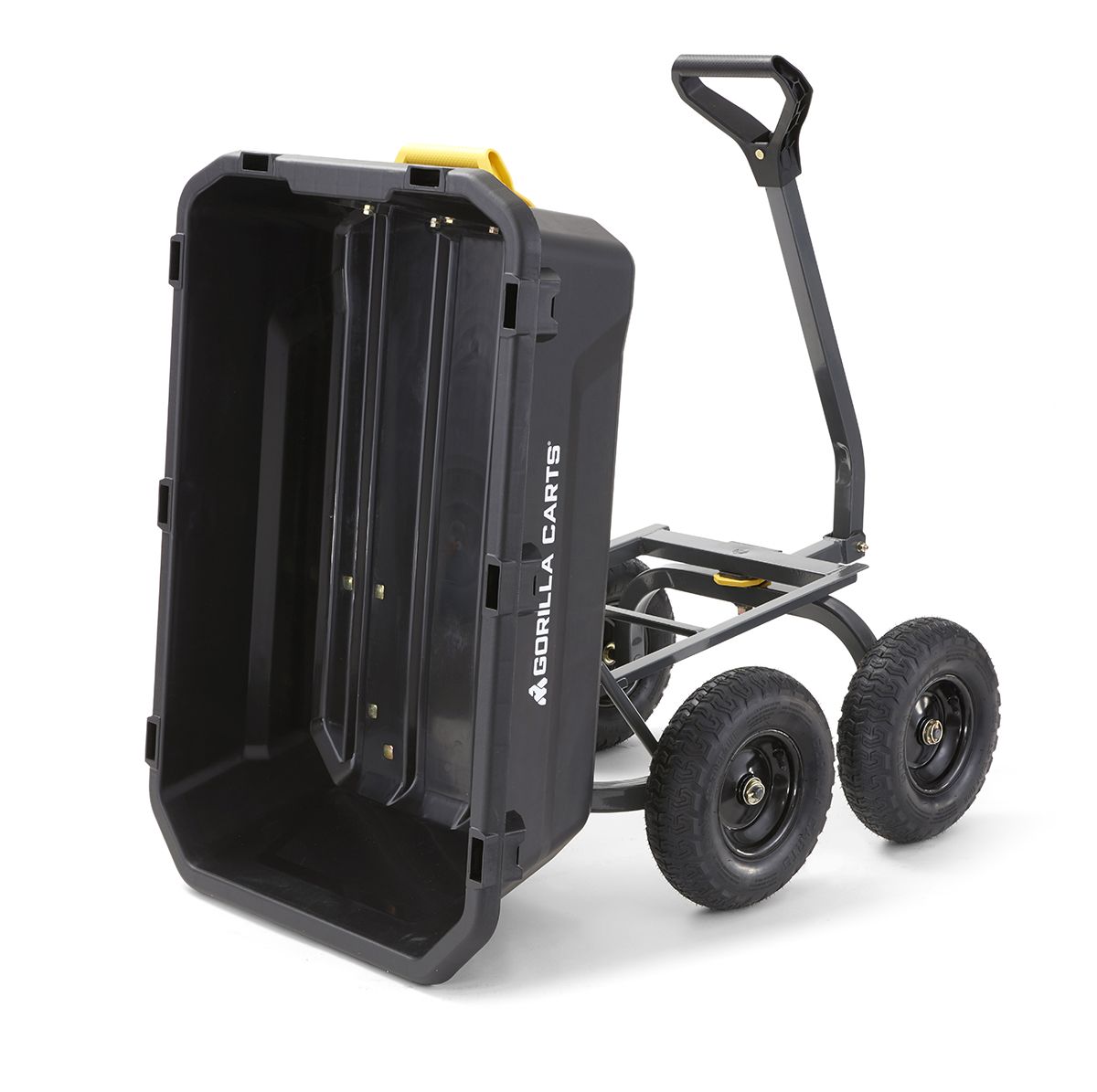 7 Cubic Foot, Black, Heavy Duty Poly Yard Dump Cart 15 7 Cubic Foot, Black, Heavy Duty Poly Yard Dump Cart