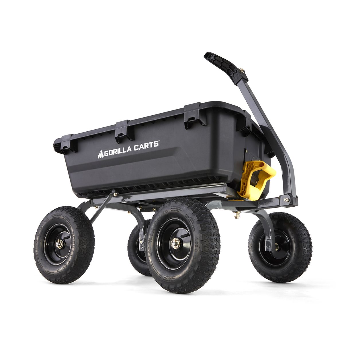 7 Cubic Foot, Black, Heavy Duty Poly Yard Dump Cart 16 7 Cubic Foot, Black, Heavy Duty Poly Yard Dump Cart