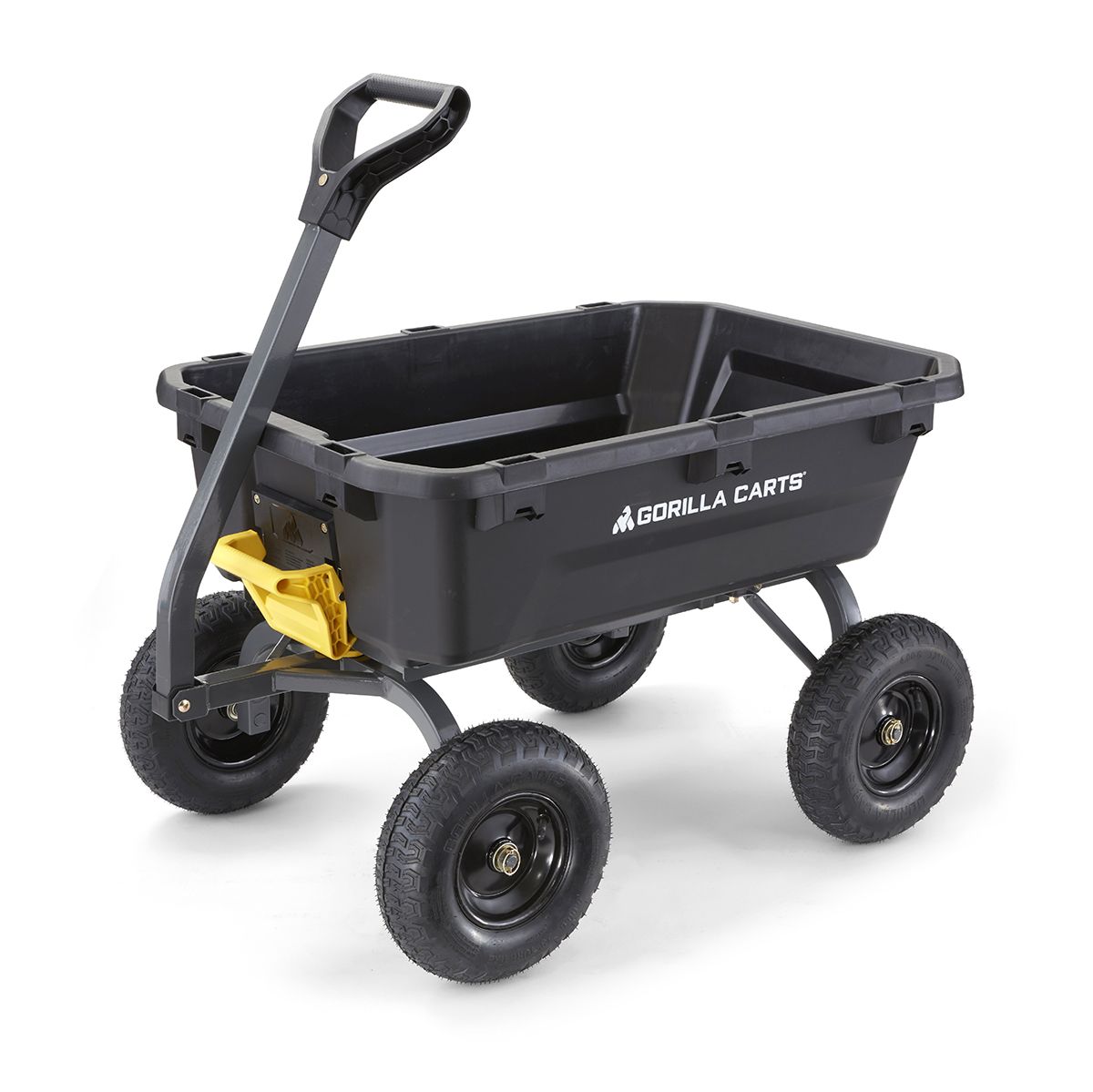 7 Cubic Foot, Black, Heavy Duty Poly Yard Dump Cart 8 7 Cubic Foot, Black, Heavy Duty Poly Yard Dump Cart