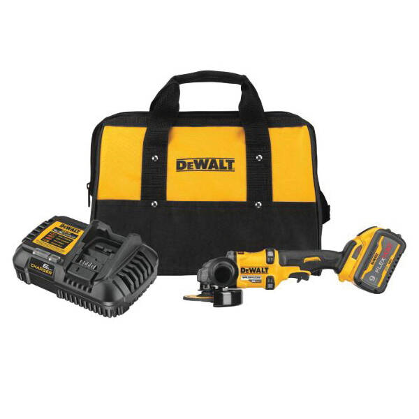 Brushless Cordless Grinder With Kickback Brake, Kit 60-Volt 5 Brushless Cordless Grinder With Kickback Brake, Kit 60-Volt