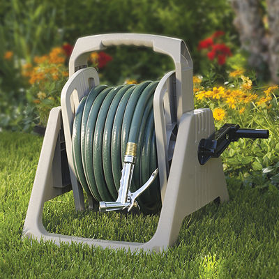 100-Foot Dark Taupe Hose Handler Hose Reel