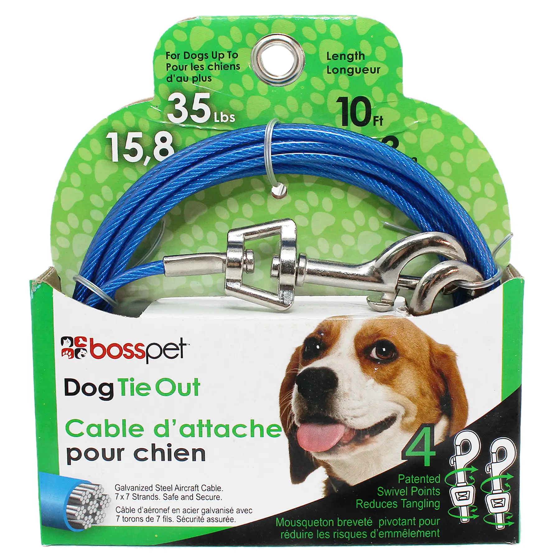 20-Foot Medium Dog Tie-Out