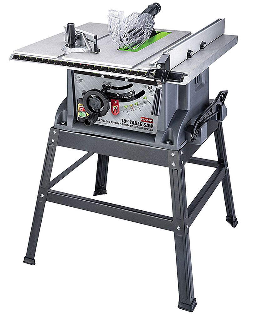 10-Inch 15-Amp Table Saw With Stand