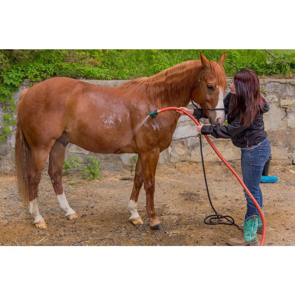 Element, ContractorFARM, 50-Foot, RedWater Hose With Brass Coupling