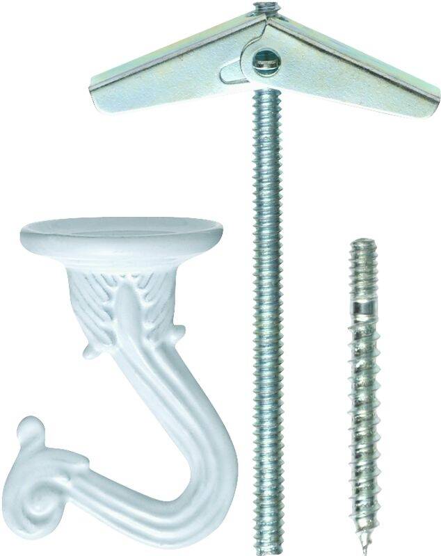 White Swag Hook, 2-Piece