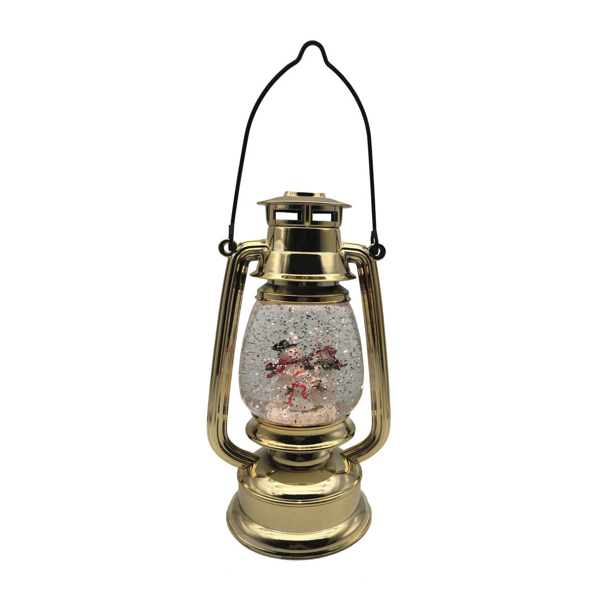 10-Inch Prelit Silver Acrylic Christmas Lantern
