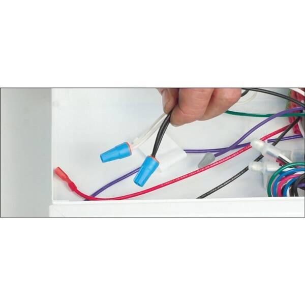 22 To 12 AWG Aqua & Orange Wire Connector 1 22 To 12 AWG Aqua & Orange Wire Connector