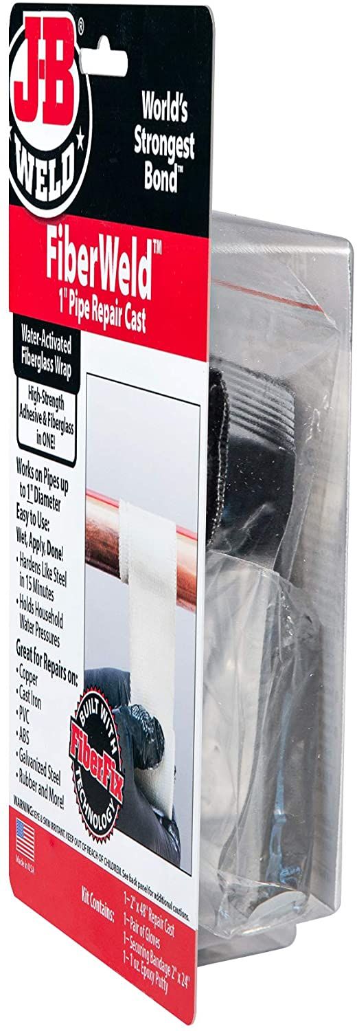 FiberWeld 1-Inch Fiberglass Pipe Repair Cast 2 FiberWeld 1-Inch Fiberglass Pipe Repair Cast