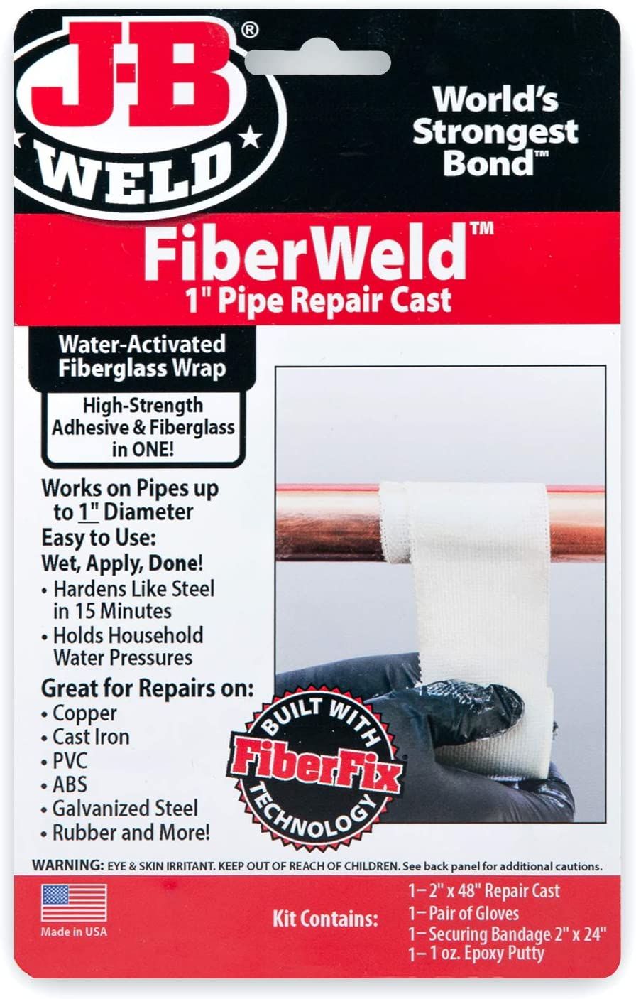FiberWeld 1-Inch Fiberglass Pipe Repair Cast 4 FiberWeld 1-Inch Fiberglass Pipe Repair Cast